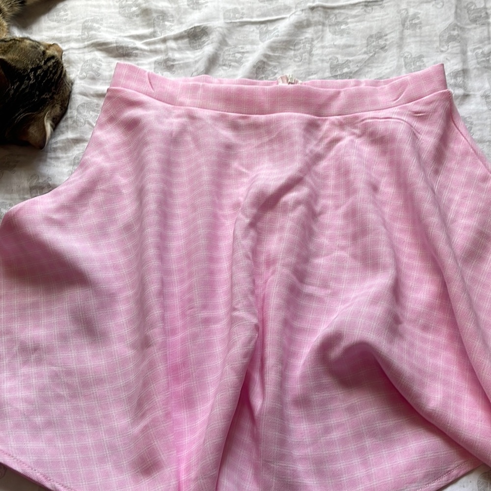 light pink skirt